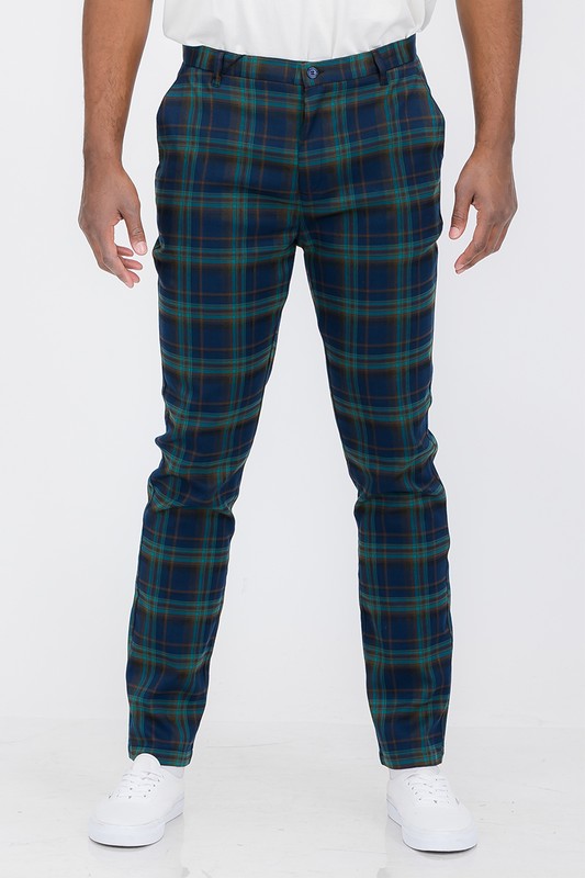 Plaid Trouser Pants