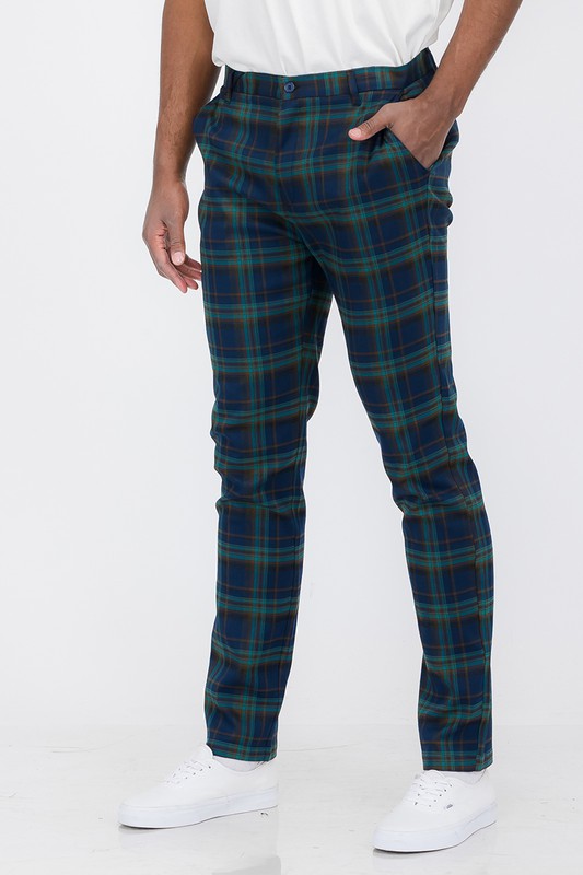 Plaid Trouser Pants