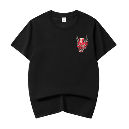 Red Demon Embroidered Tee