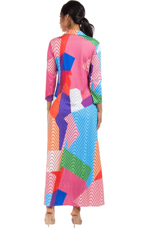 Colorful Multi Maxi Dress