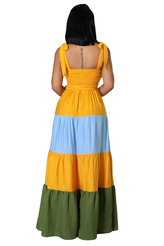 Mult Colored Maxi Dress