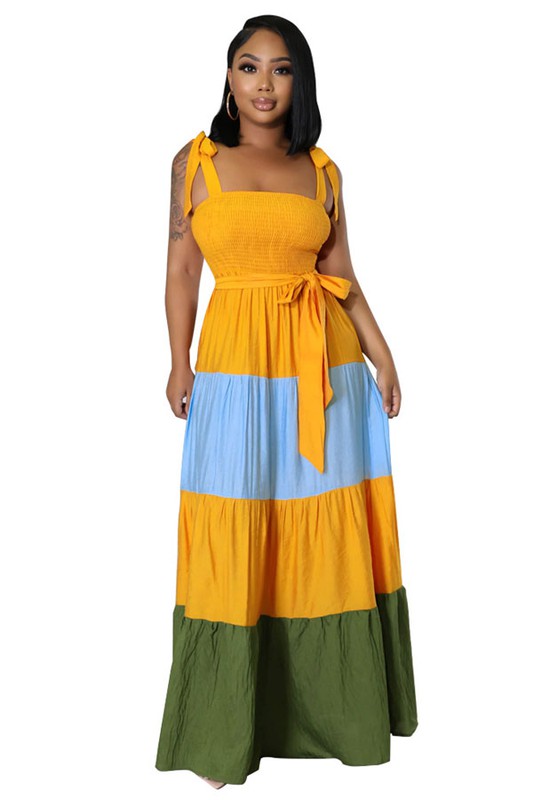 Mult Colored Maxi Dress