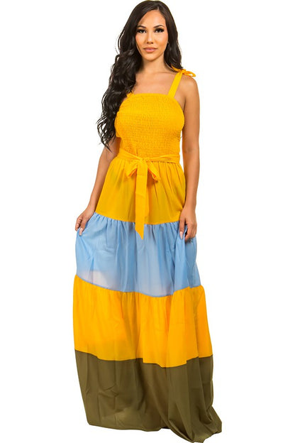 Mult Colored Maxi Dress