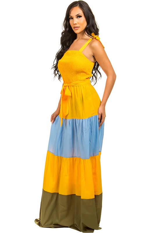 Mult Colored Maxi Dress