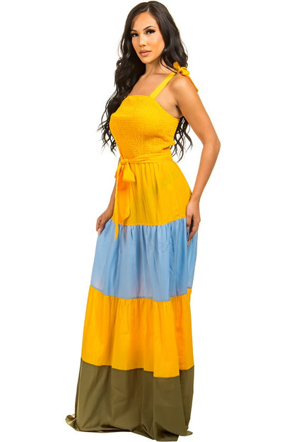 Mult Colored Maxi Dress