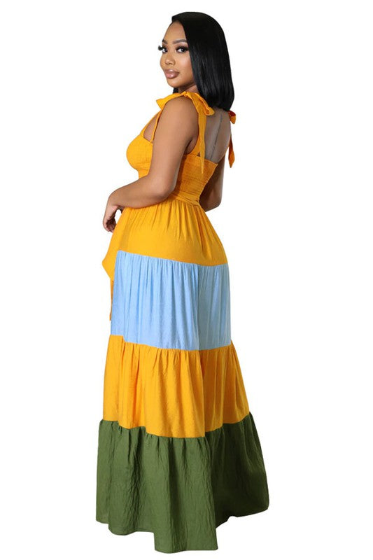 Mult Colored Maxi Dress