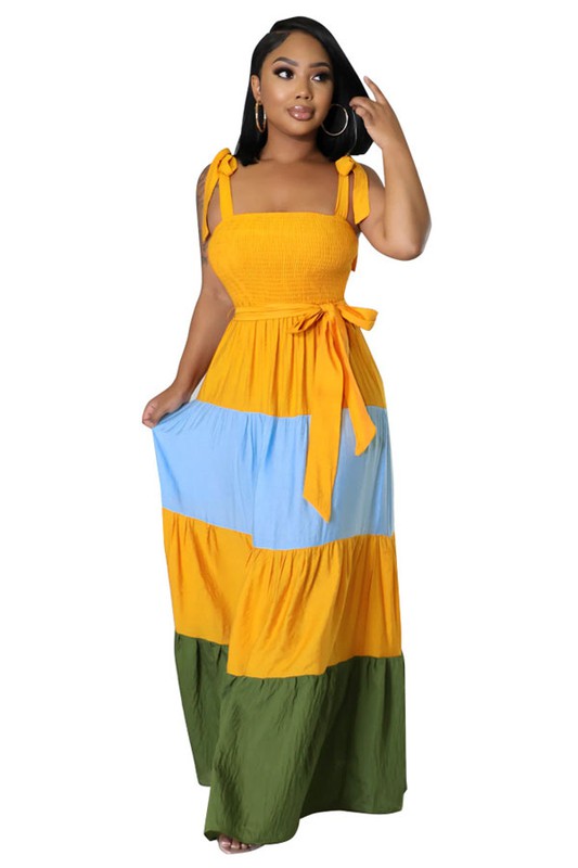 Mult Colored Maxi Dress