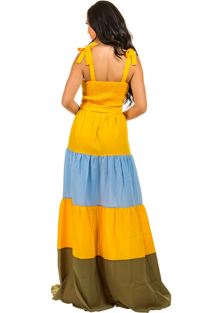 Mult Colored Maxi Dress