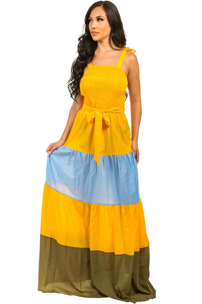 Mult Colored Maxi Dress