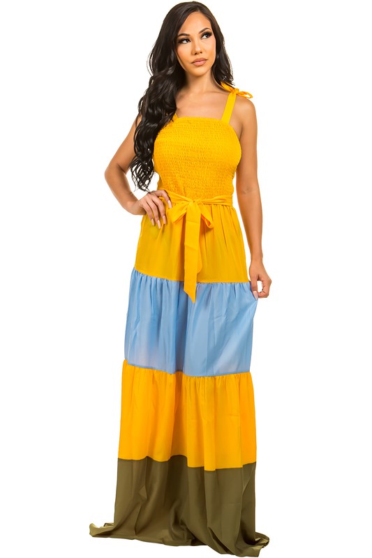 Mult Colored Maxi Dress