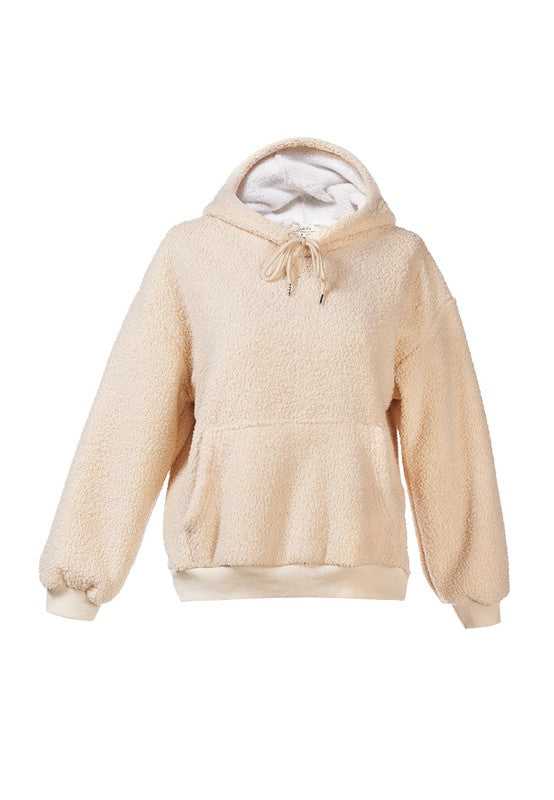 Soft Fleece Pullover Drawstring Hoodie