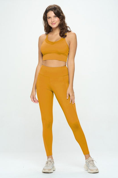 Activewear Set Top and Leggings