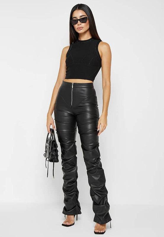 Black Leather Pants