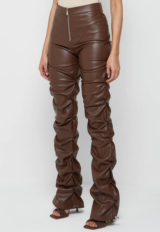 Brown Leather Pants