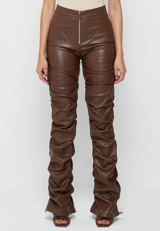 Brown Leather Pants