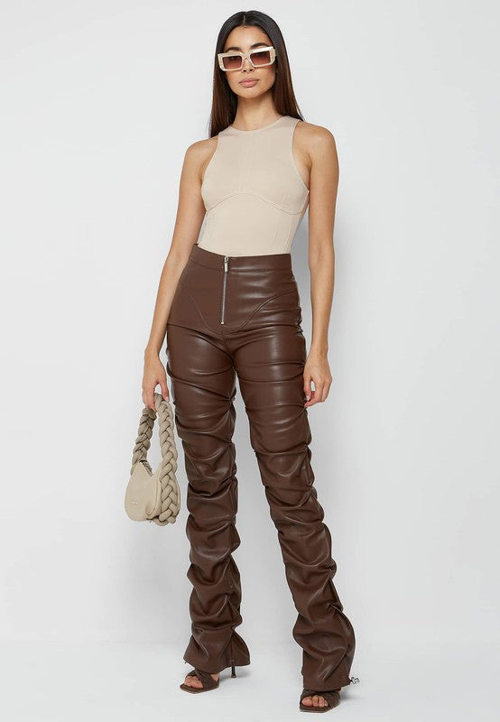 Brown Leather Pants