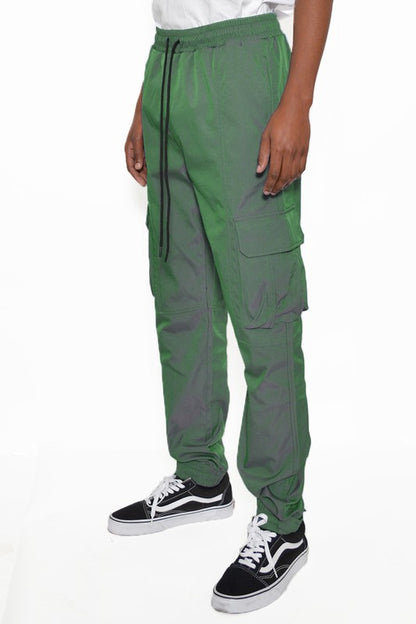 Peacock  Iridescent Jogger Pants