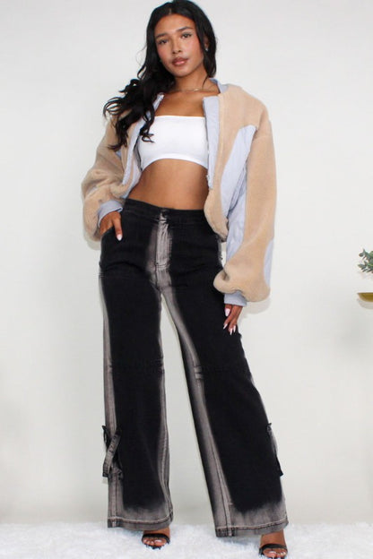 Cherish Charm Cropped Sherpa Cropped Jacket