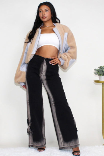 Cherish Charm Cropped Sherpa Cropped Jacket