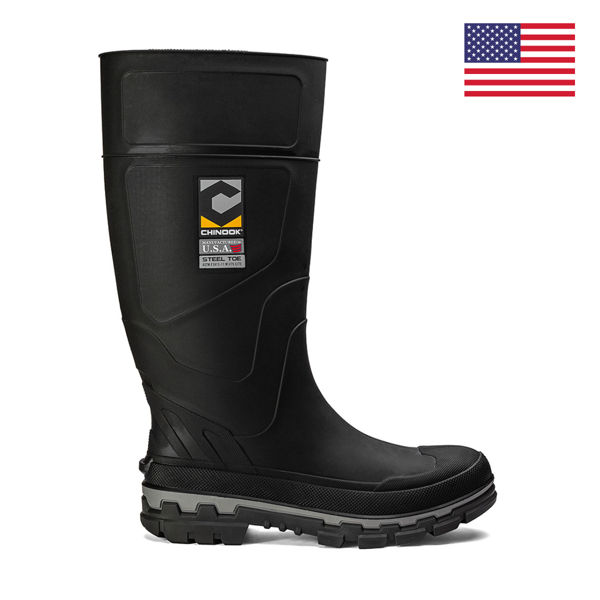 Kickaxe 15" Steel Toe Waterproof Rubber Boot