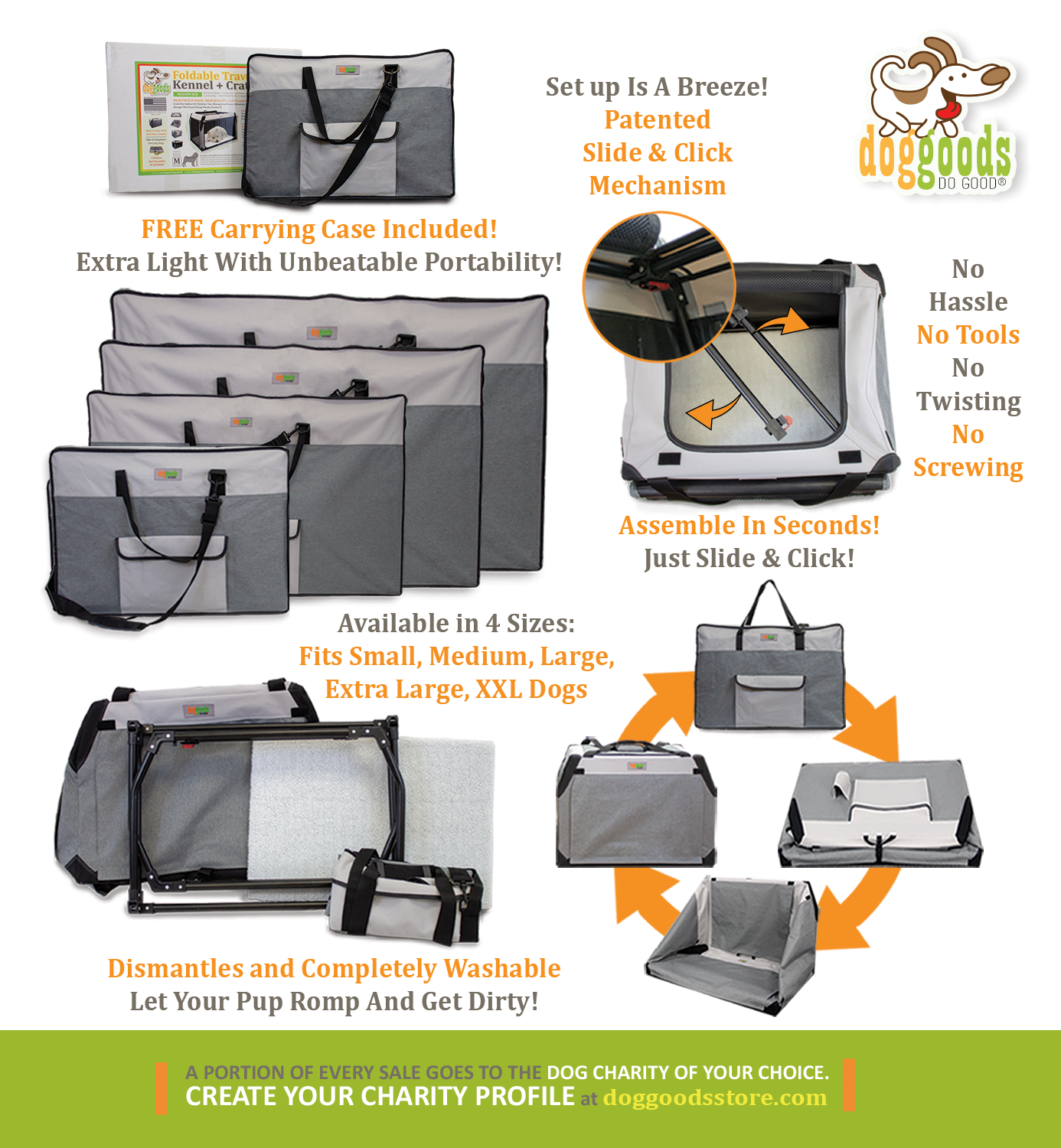 The Foldable Travel Dog Crate