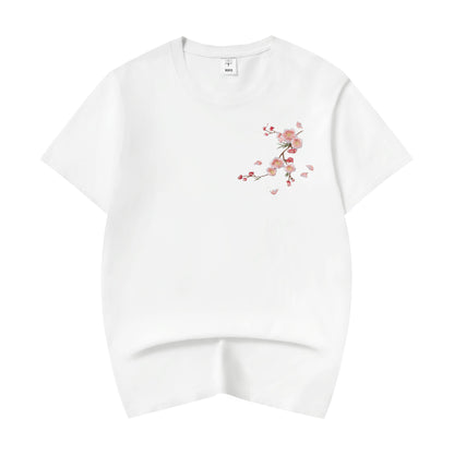 Sakura Flowers Embroidered Tee