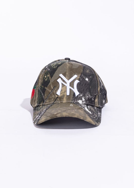 Unisex New York NY Real Apple Tree Camo Snapback Hat