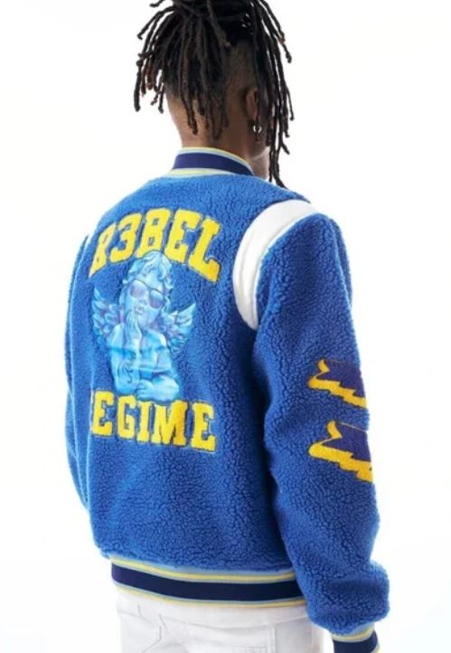 Rebel Mind Sherpa Varsity Jacket