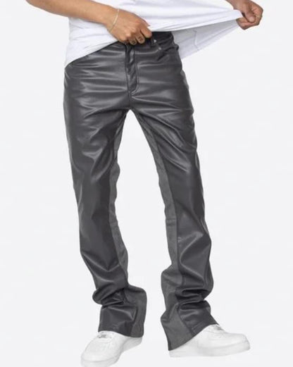 Vegan Leather Flare Pants