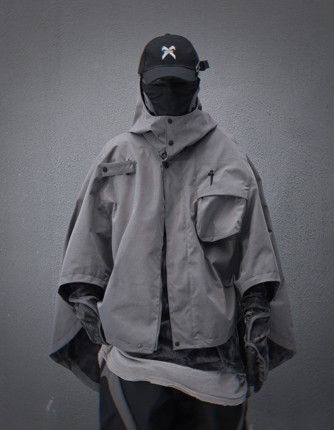 Grey I-Tech Poncho