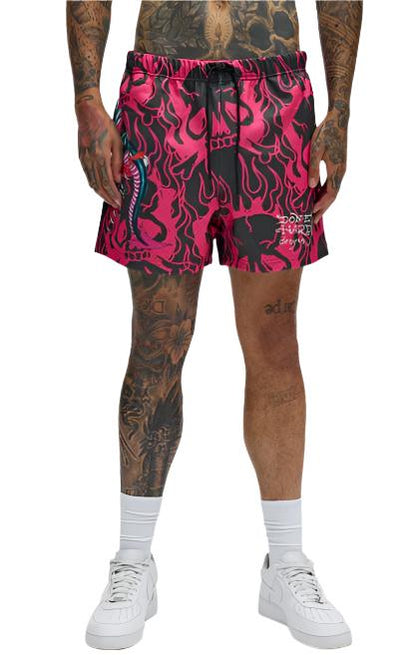 PANTHER/SKULL/DRAGON MENS MESH SHORT