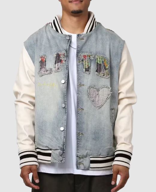 Denim Contrast Panel Jacket