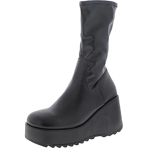 Proceed Black Platform Boots | Last Call - 10