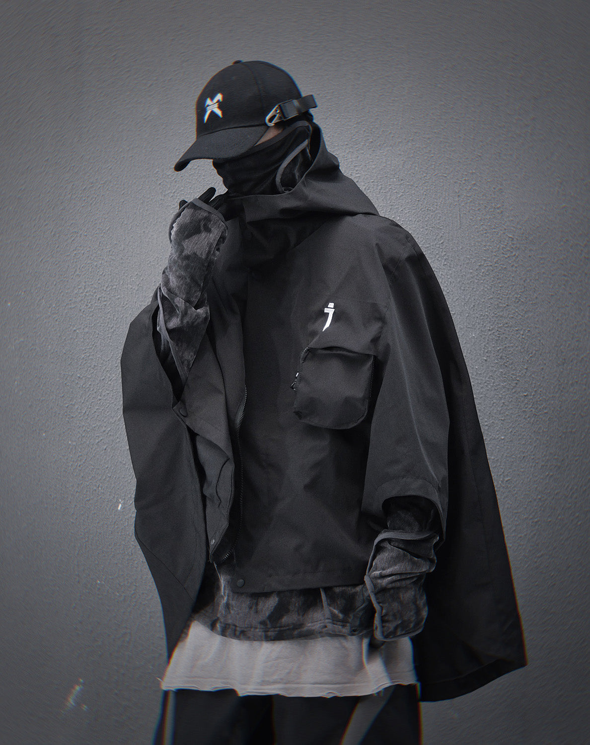Black I-Tech Poncho