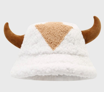 Fleece Horn Ear Bucket Hat