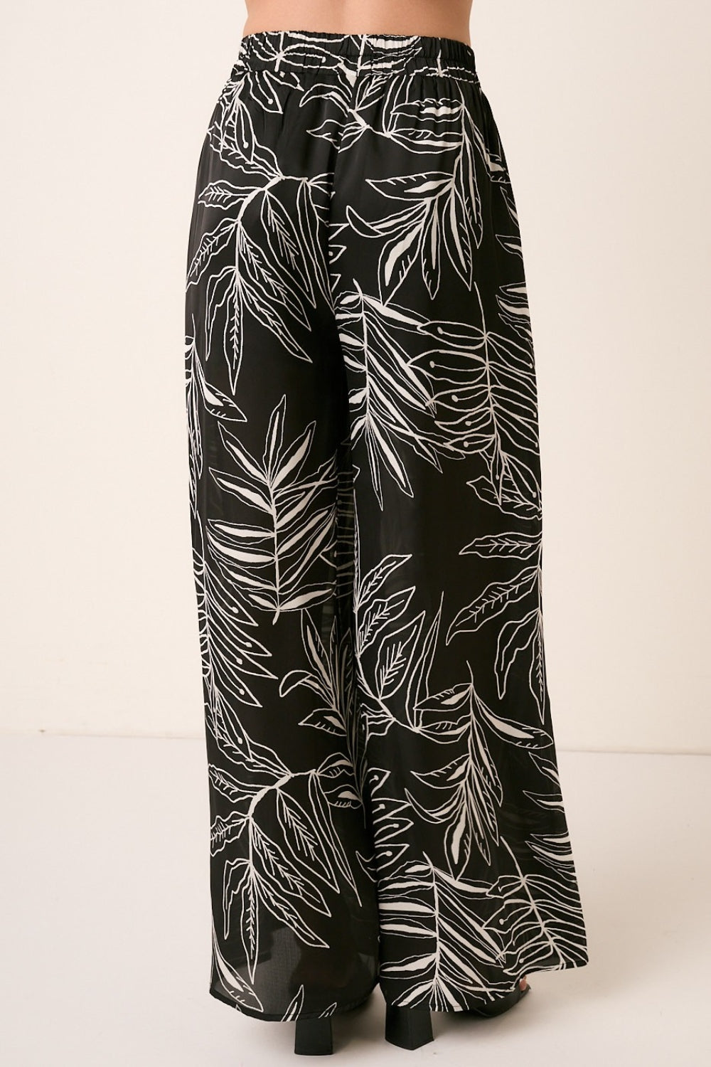 Printed Wide Leg Pants