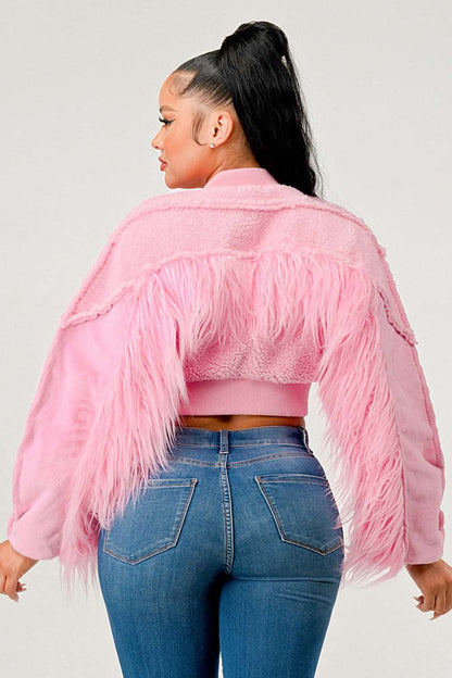 Rodeo Queen Sherpa Fur Pink Jacket
