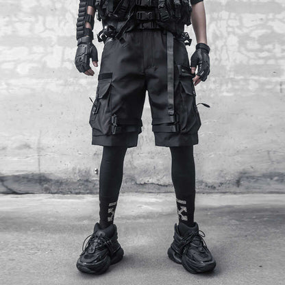 Paratrooper Matte Black Shorts