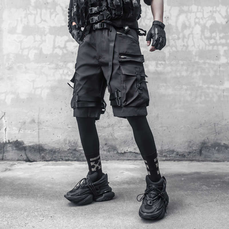 Paratrooper Matte Black Shorts