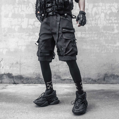Paratrooper Matte Black Shorts