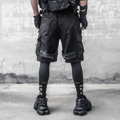 Paratrooper Matte Black Shorts