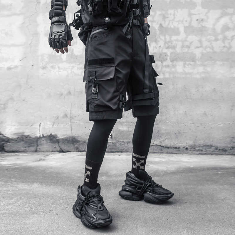 Paratrooper Matte Black Shorts