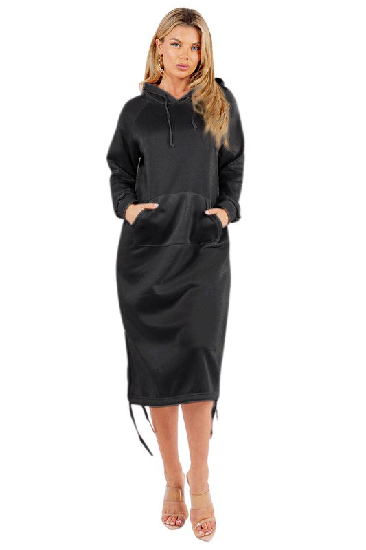 Long Maxi Hoodie Dress