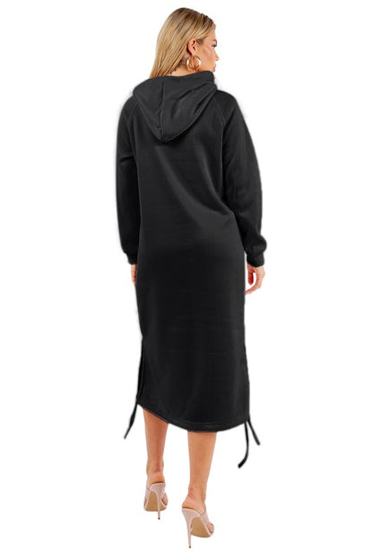 Long Maxi Hoodie Dress