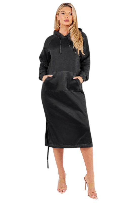 Long Maxi Hoodie Dress