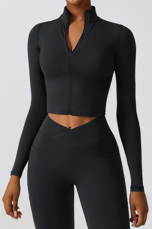 Quick-Drying Long Sleeve Yoga Suit Sports Top