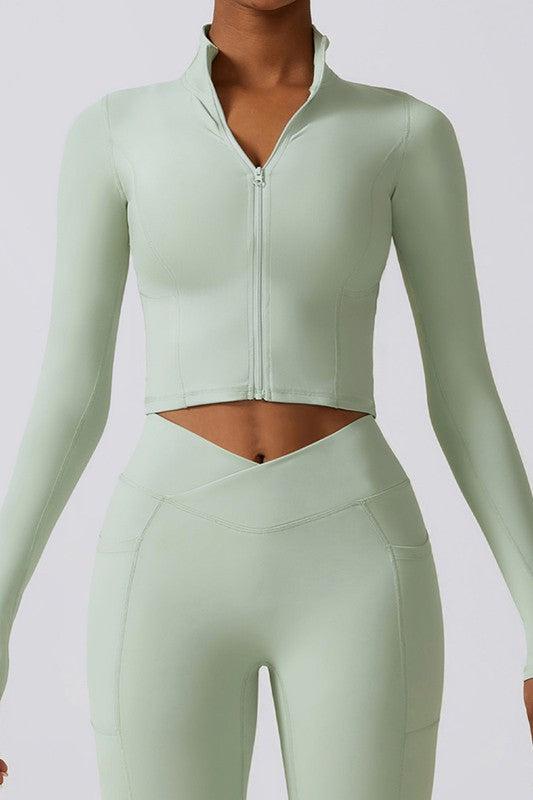 Quick-Drying Long Sleeve Yoga Suit Sports Top