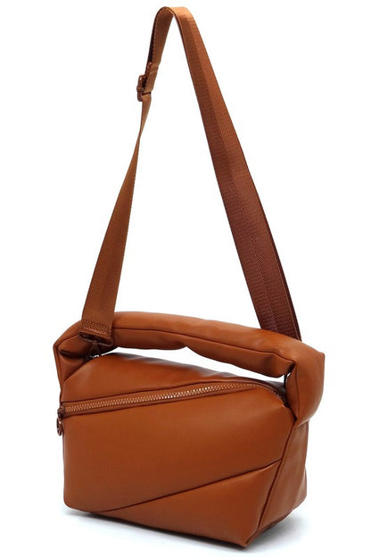 Puffy Tote Crossbody Bag