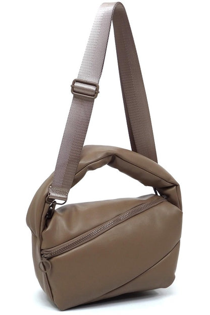 Puffy Tote Crossbody Bag