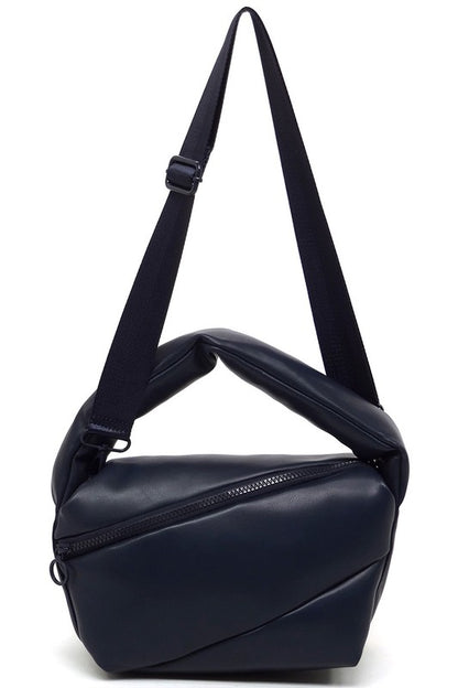 Puffy Tote Crossbody Bag